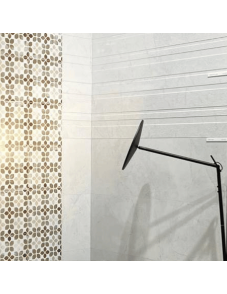 Azulejo pared Lorena perla 40x120 cm